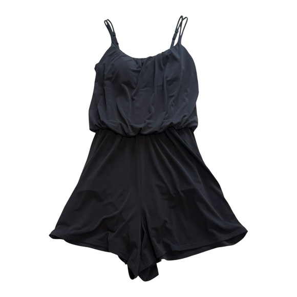 Maxine Of Hollywood Black Romper Swimsuit - Size 14 - Picture 4 of 15